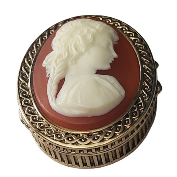 Vtg Estee Lauder Youth Dew Cameo Perfume Solid - Picture 2 of 5